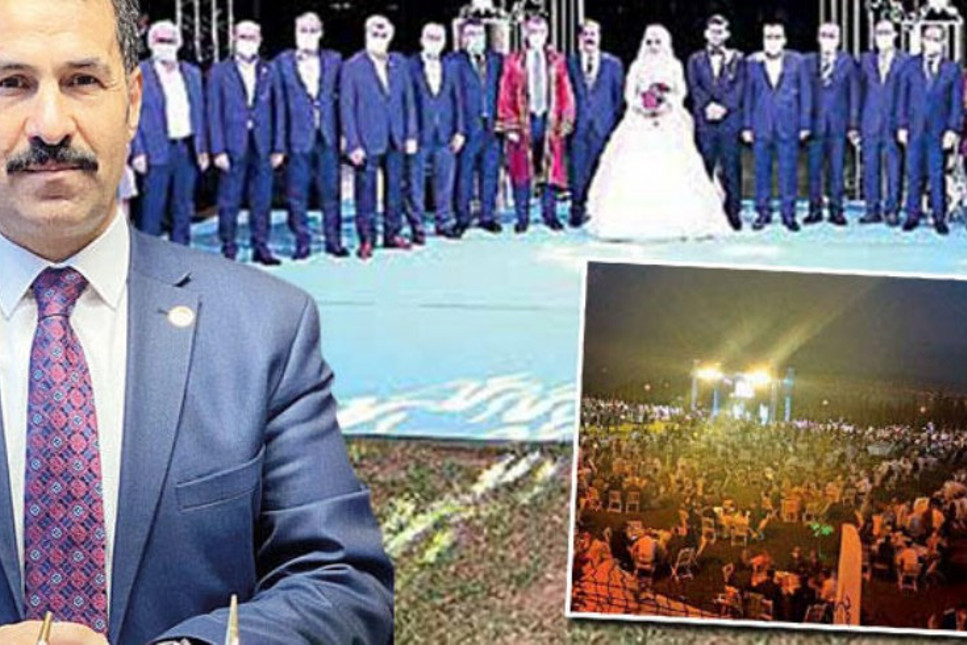 Pandemide 1500 kişilik düğün yapan AKP’li Yaman ödüllendirildi!